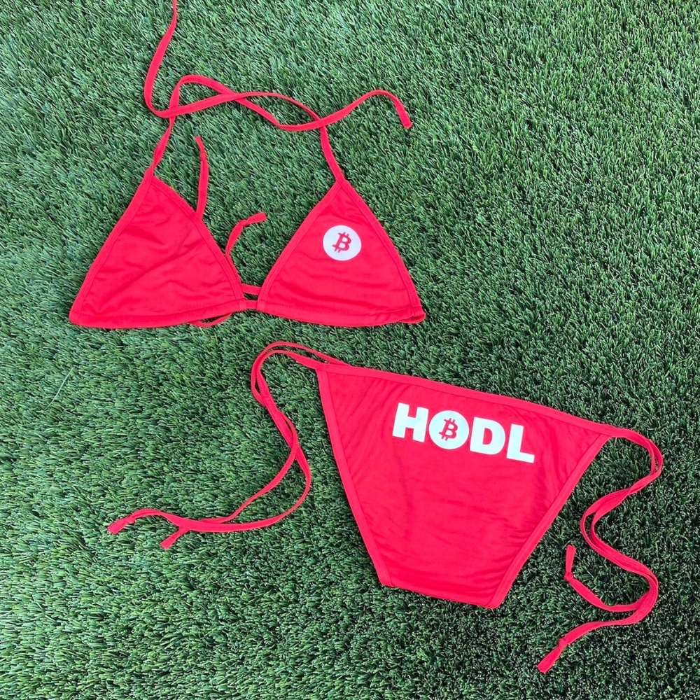 The Original Bitcoin HODL Bikini In Red